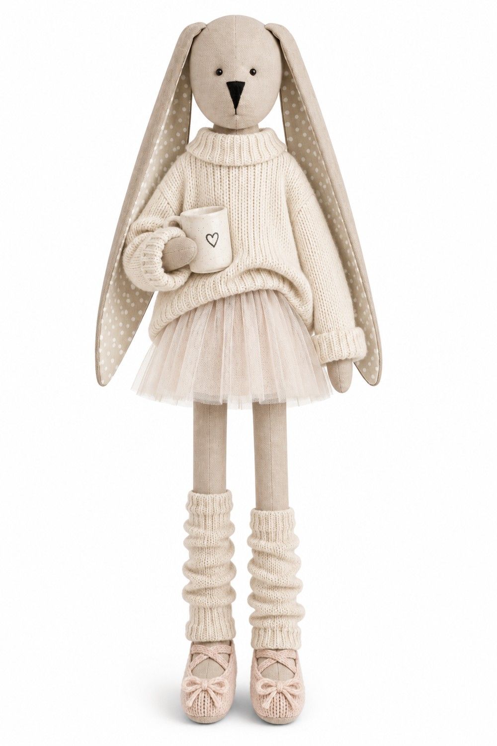 Bunny in a knitted sweater